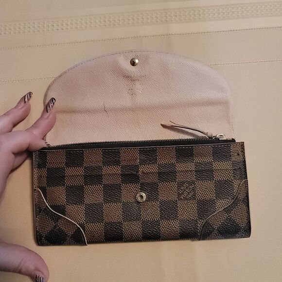 Louis Vuitton Damier Portefeuille Caissa Rose Bifold Wallet Authentic CA4175 - Picture 10 of 12